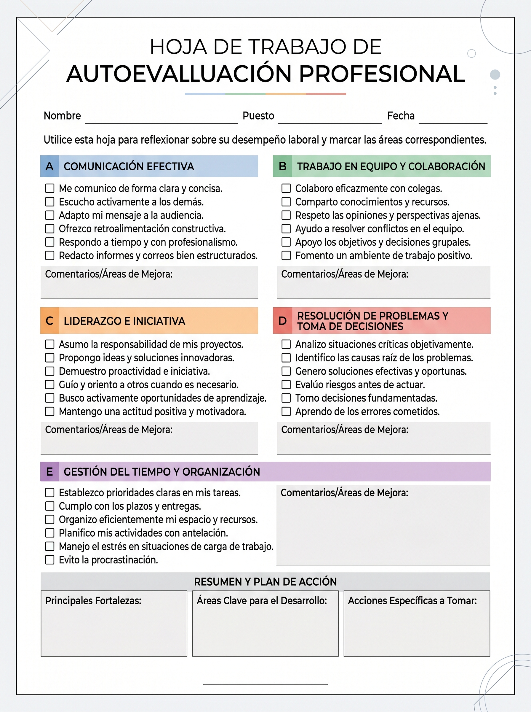 Autodiagnóstico mod 1